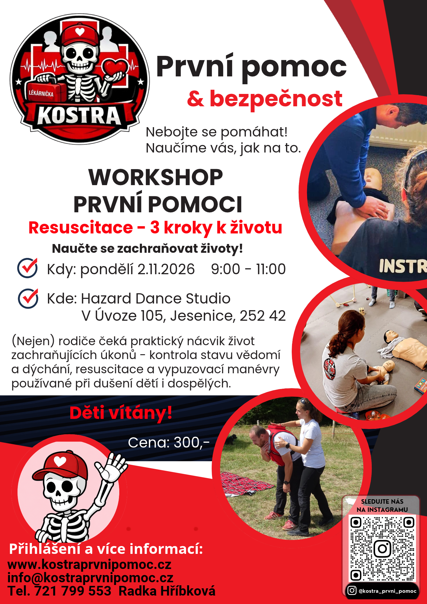 Workshop první pomoci: Resuscitace -  3 kroky k životu